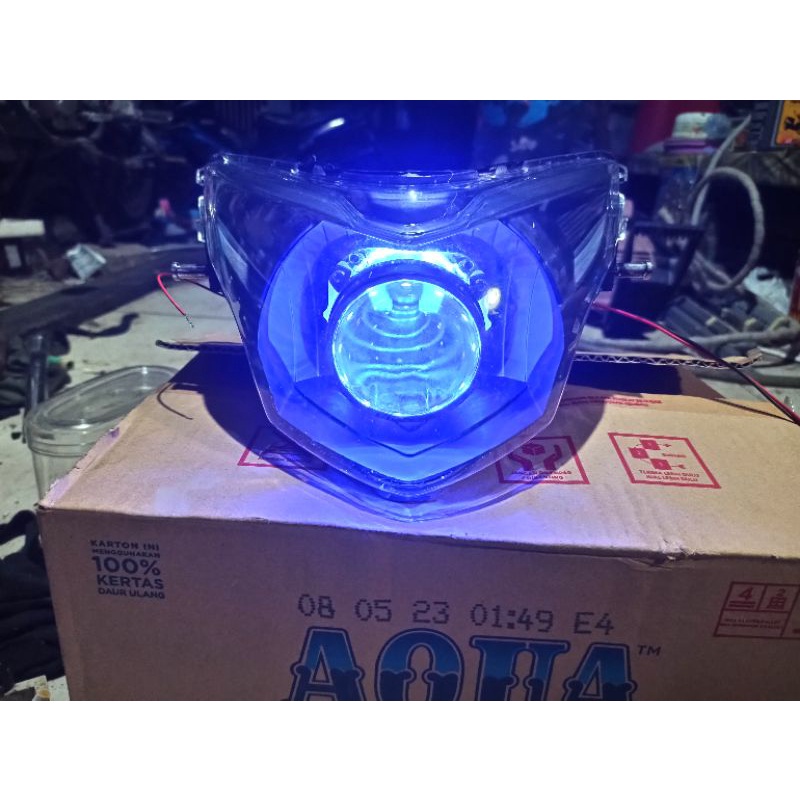 PAKET BOWL PROJIE & LED C6 Silver MH1 H1 AES Vahid Standar High Low DE Strip Projector Non HID