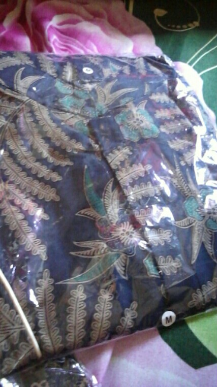 Tey-17 Batik Wanita Asj Sa Hrb026 Kenongo Kemeja Tosca Pendek