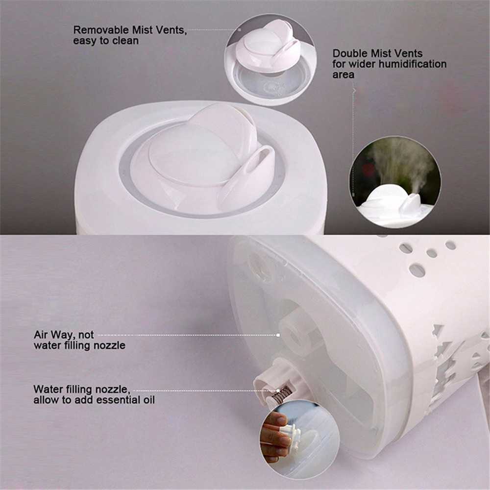 Humidifiere Diffuser Kapasitas Besar Lampu Tidur