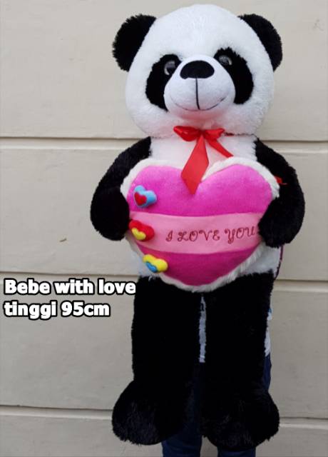 Boneka Panda bebe with love jumbo