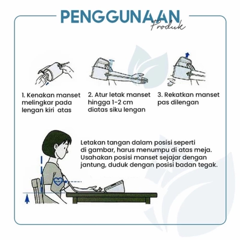 JZIKI Tensimeter Digital Bersuara Lengan Atas Alat Ukur Tekanan Darah Test Detak Jantung