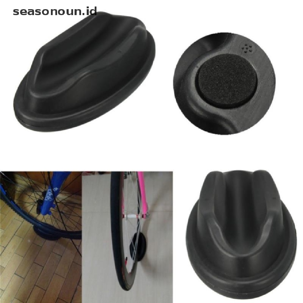 【seasonoun】 Bike Front Wheel Fixing Frame Front Wheel Riser Block Holder Trainer Stand Pad .