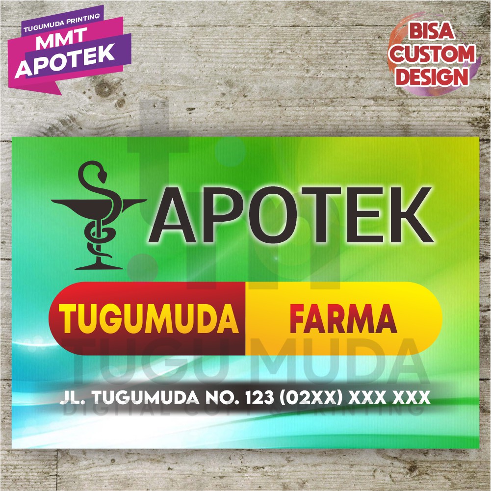 Cetak Spanduk|Banner|MMT - APOTEK/FARMASI/TOKO OBAT/KESEHATAN/APOTIK