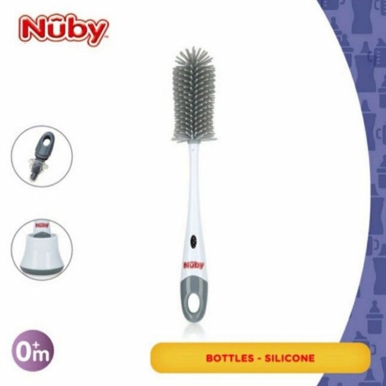 NUBY Silicone Bottle Brush Sikat Botol Silikon Sikat Dot Bayi