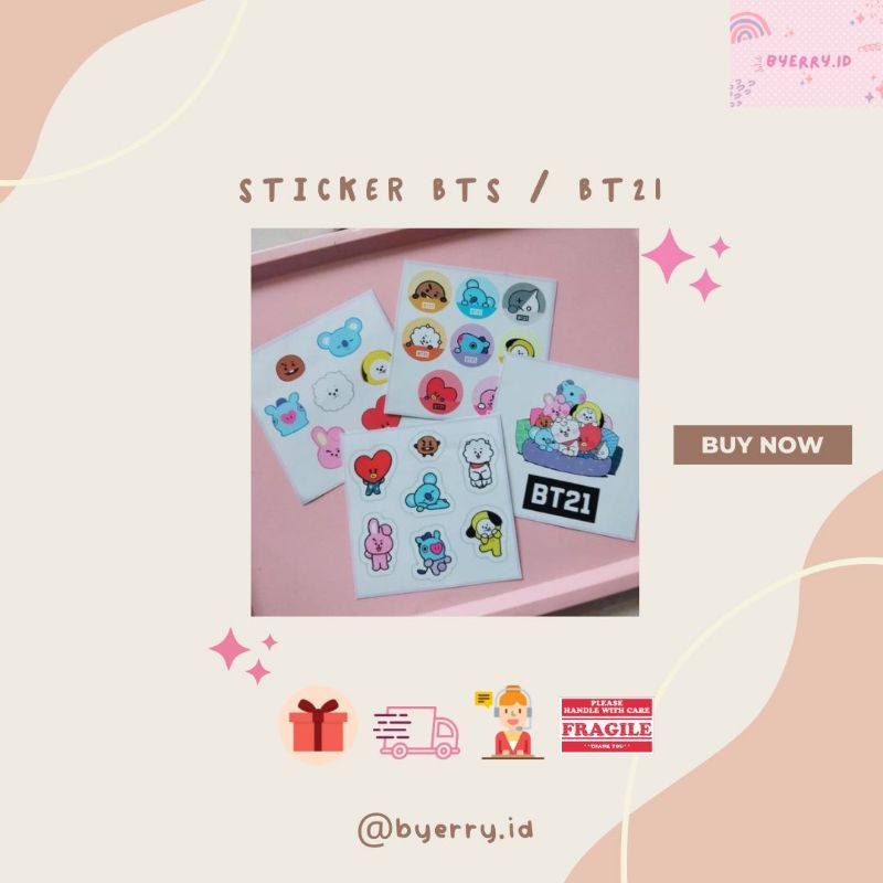 

STICKER BT21 MINI LUCU MURAH / AESHTETIC / STICKER LAPTOP TUMBLR / BULLET JURNAL / DIARY / PLANNER