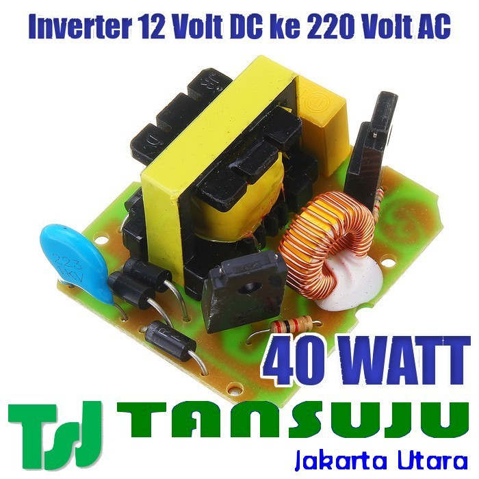 Inverter 40W 40 Watt Dual Out put AC & DC 220 Volt Power Supply 12V