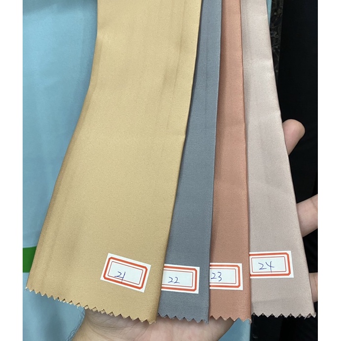 [TERMURAH] KAIN SATIN VELVET BY ROBERTOCAVALII ORIGINAL PREMIUM QUALITY SATEEN SILK VELVET MAXMARA SILKY PER-0.5m GROSIR ECER PAKET BRIDESMAID KEBAYA TILE BROKAT FURING SATIN