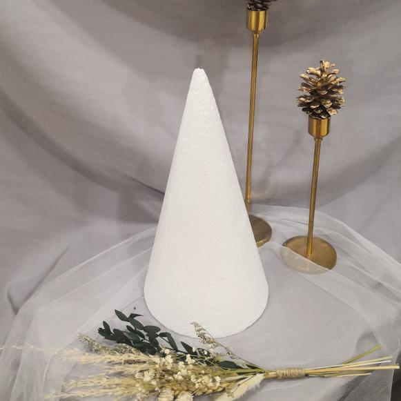 ✽ kerucut T30 D 15 cone dummy Cake styrofoam /gabus /sterofoam ™