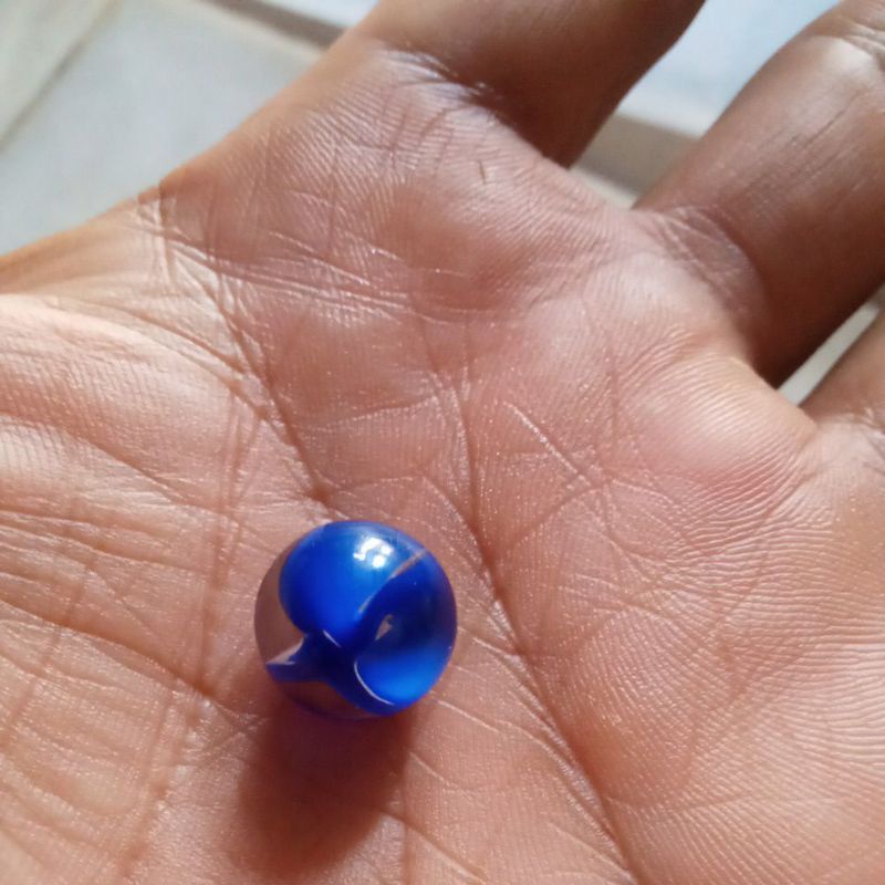 klereng balap semi  biru atau dongker