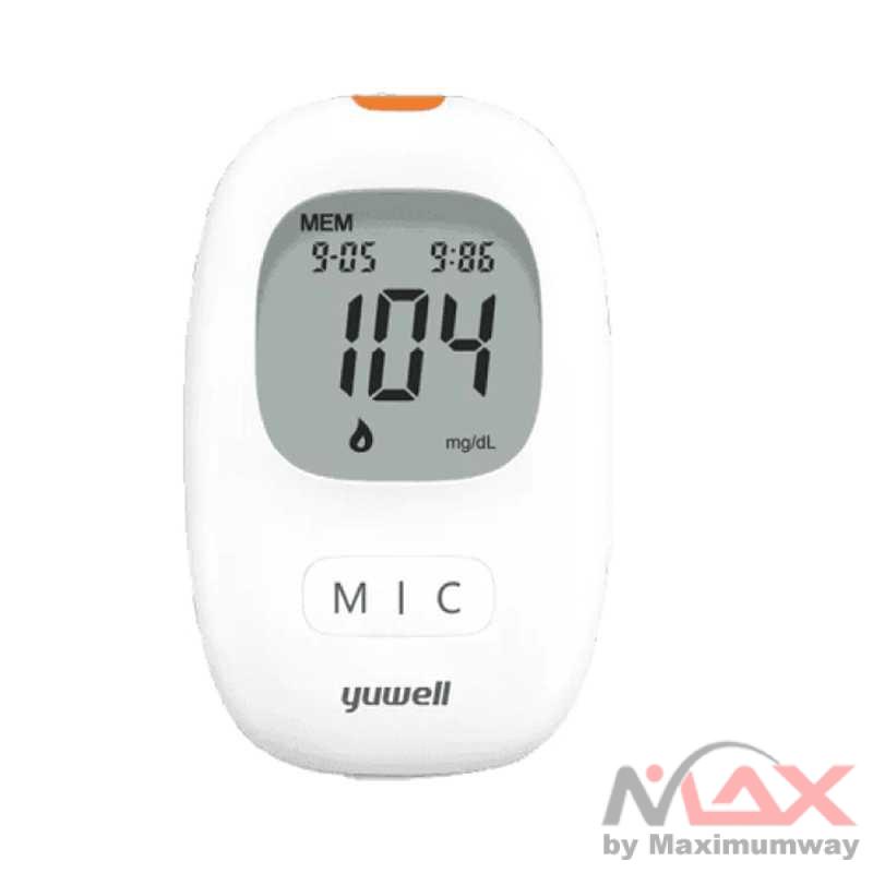 Yuwell Tester Gula Darah Diabetes Blood Glucose Sugar Meter Alat laboratorium dan personal tes gula darah kencing manis penyakit kencing manis testing tester - 710 Warna Putih