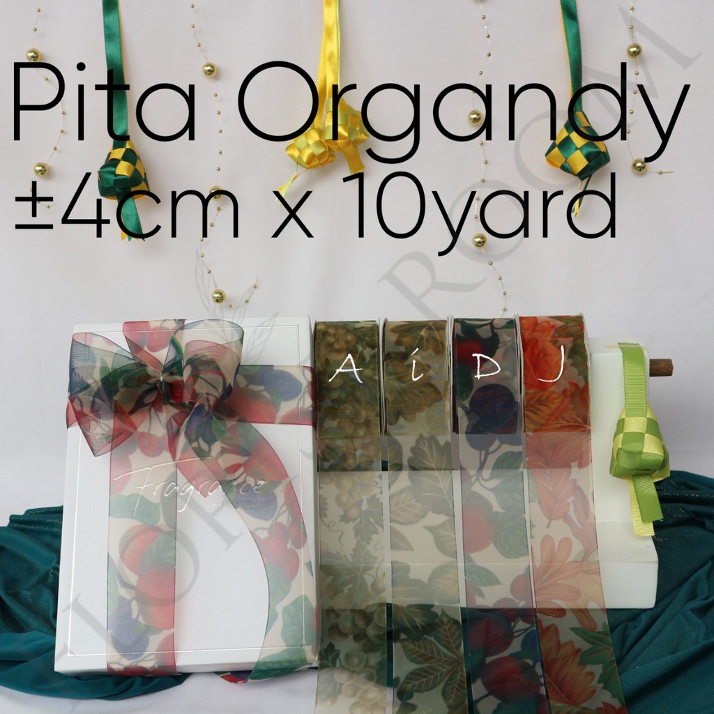 

Pita Organdy ±4cm - Pita Idul Fitri - Hampers Lebaran - Ketupat