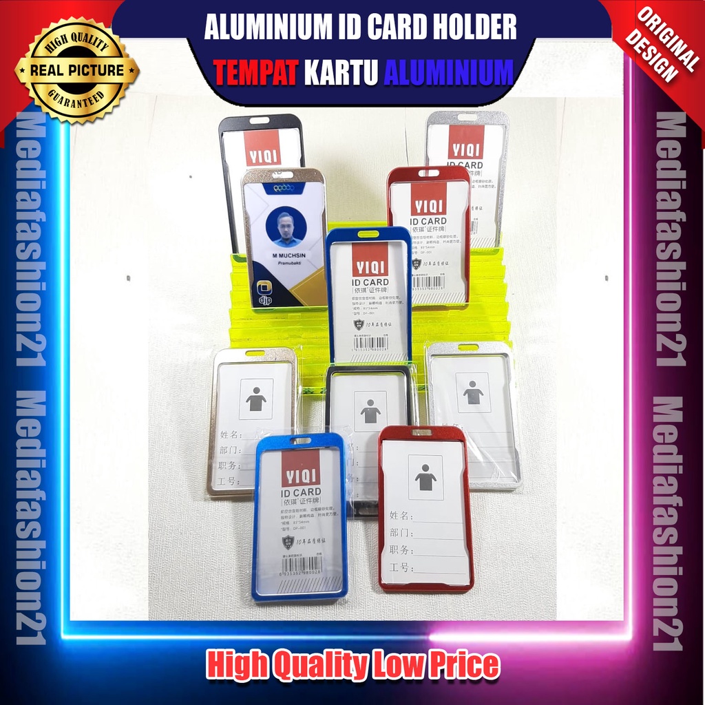 Aluminium ID CARD Holder Premium / Tempat Kartu Aluminium