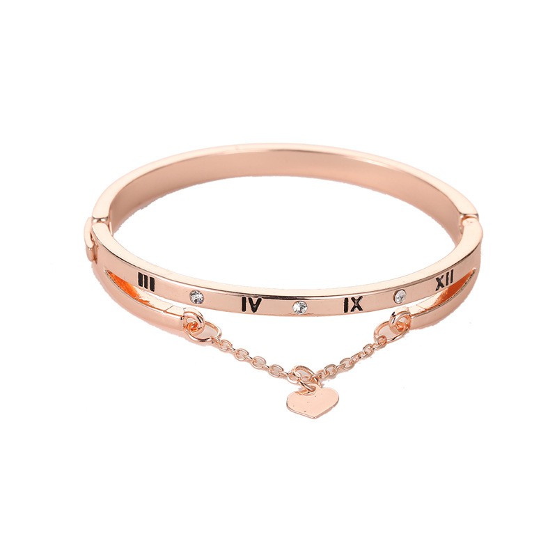 Gelang Wanita Aksesoris Fashion Titanium Motif Love Untuk Wanita Import-#13