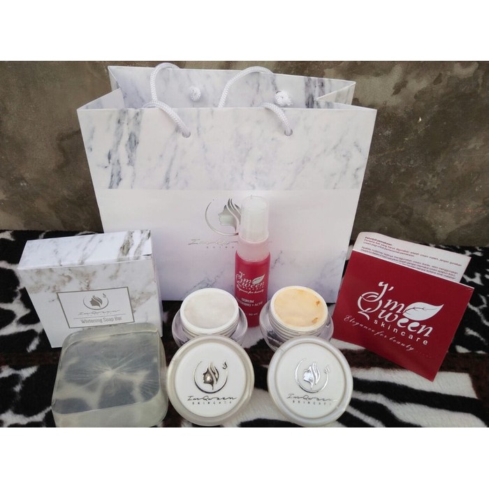 IM I'M QWEEN SKINCARE NEW PAKET LENGKAP ACNE JERAWAT Sabun Batang TERLARIS