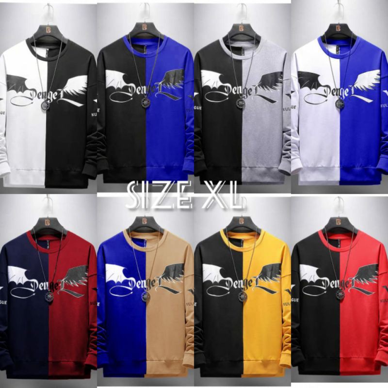 BAJU LENGAN PANJANG, BAJU SWEATER DENGER BAJU PRIA DEWASA