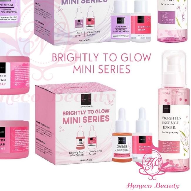 ☃ SCARLETT Serum Cream To Glow Mini ~ Acne Brightly Ever After Glowtening Day Night Essence Toner ۞