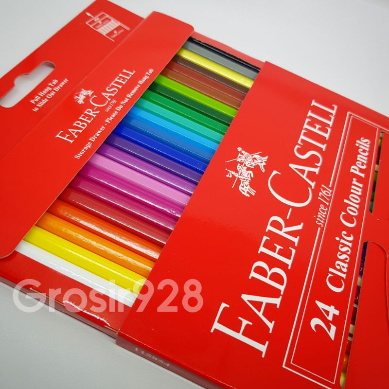 

mg FABER CASTELL 24 Classic Colour Pencil / Pensil Warna