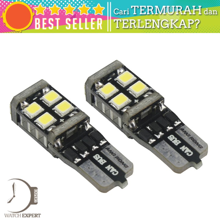 Bisa COD Lampu Mobil Headlight LED T10 W5W 11 SMD 2835 2 PCS - NOVSIGHT A383