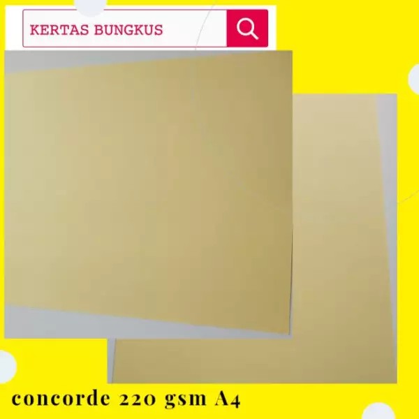

kertas concorde A4 tebal cream isi 20 lembar