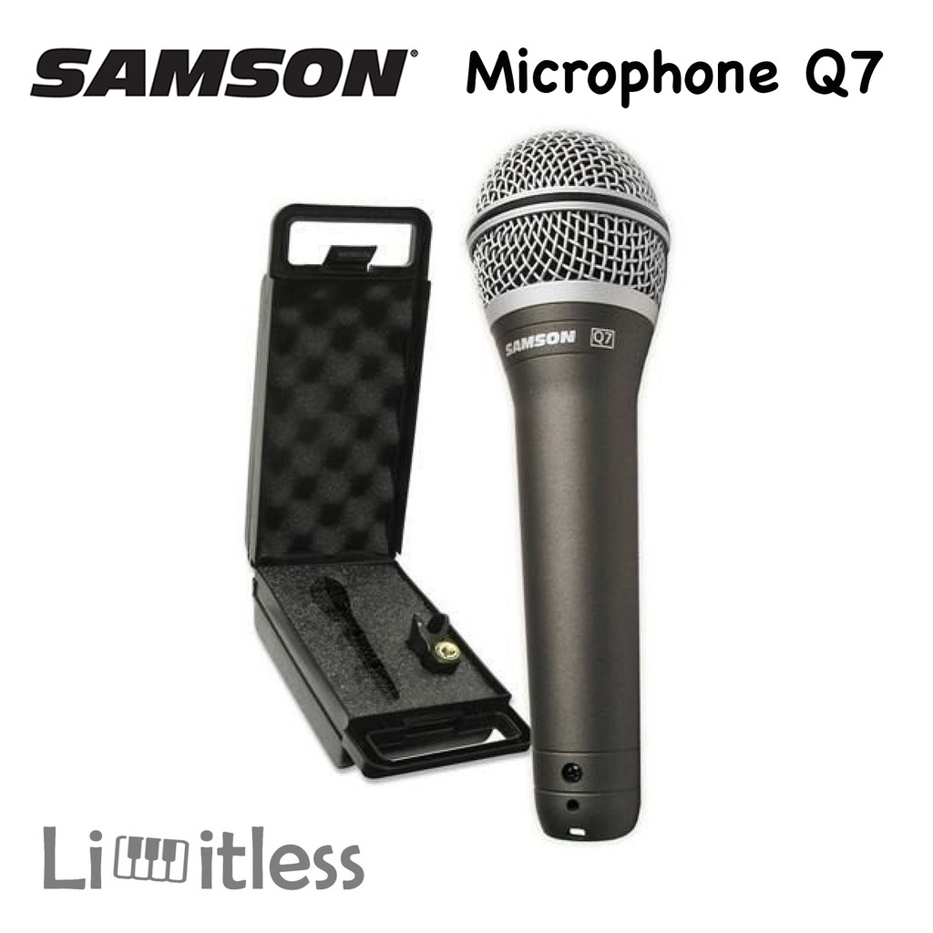 Mic Kabel Samson Q7 Mik / Mikropon / Microphone Professional Dynamic Garansi Original