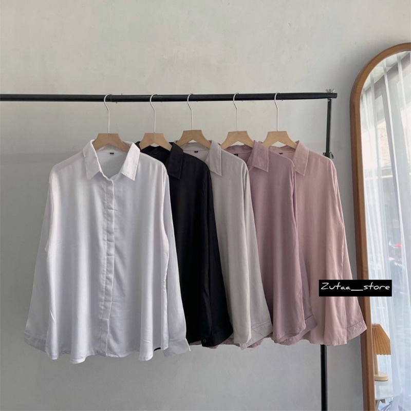 KEMEJA PAMELA SHIRT OVERSIZE // KEMEJA BASIC PREMIUM