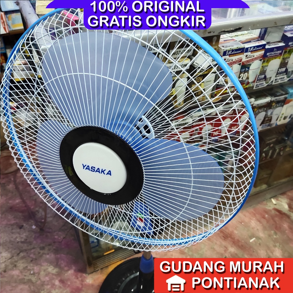 Stand Fan Yasaka 16 16&quot; Inch in inci HIJAU BIRU UNGU pink dadu Kipas angin berdiri murah Plastik