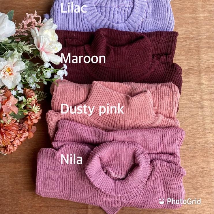 Sangat Nyaman.. TURTLENECK NEW DAISY PANJANG | INER RAJUT WANITA AISHA HIJAB BAJU DALAMAN TURTLENECK
