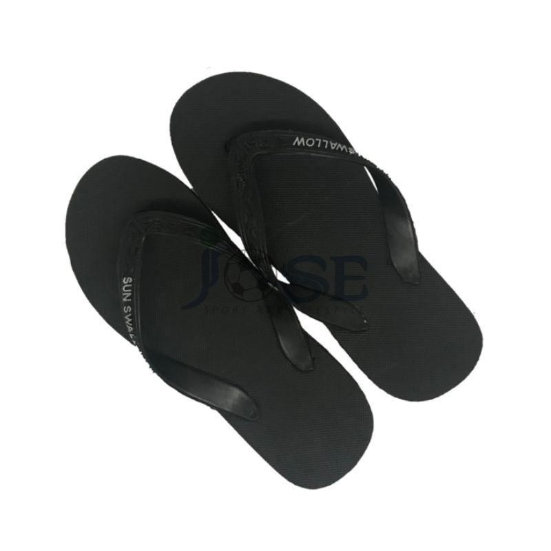 Sun Swallow Sandal Jepit - Hitam Polos