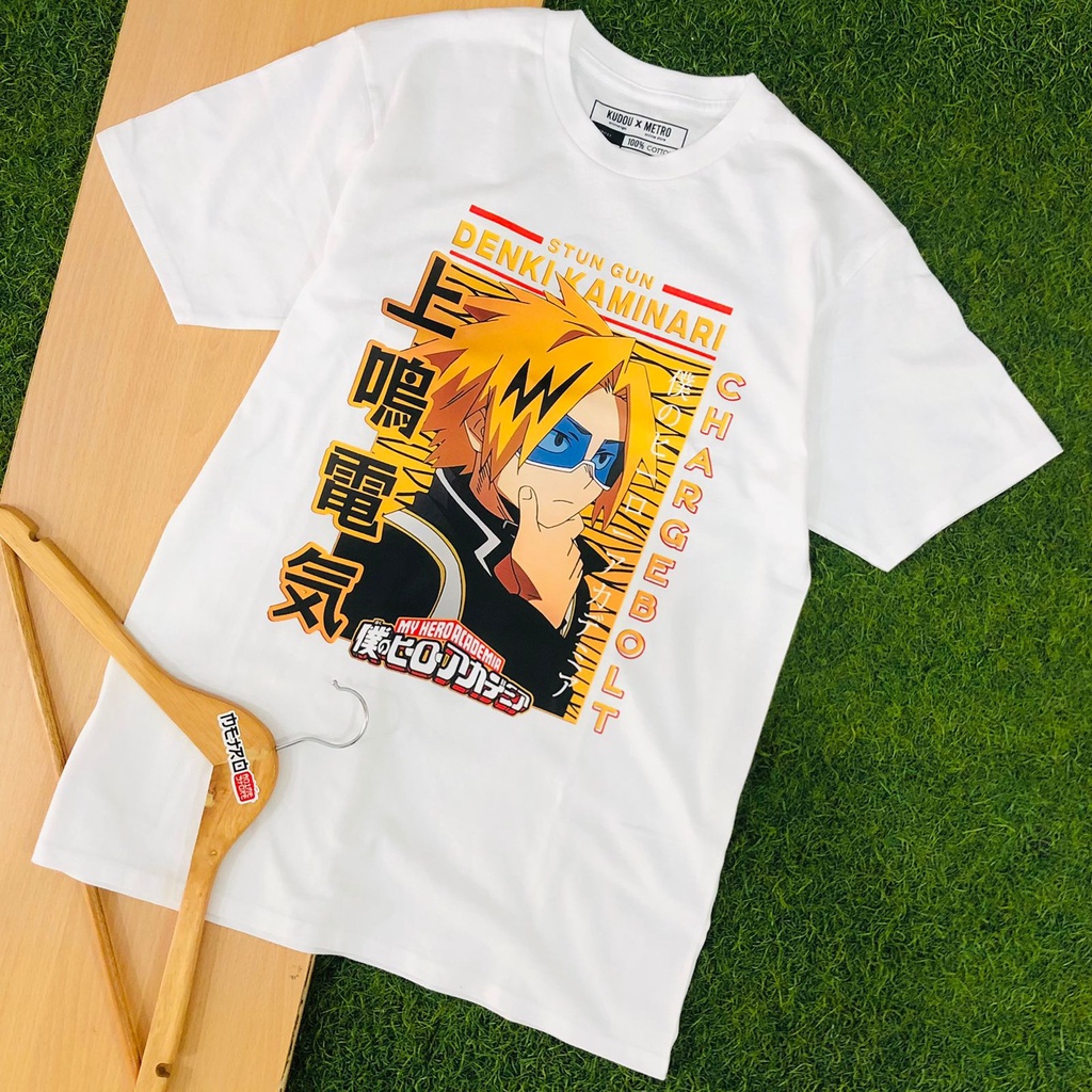 Tshirt Denki Kaminari My Hero Academia Premium Unisex BNHA Premium Unisex