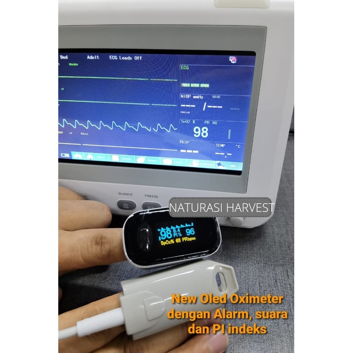 Oximeter fingertip Oxymeter saturasi pengukur kadar oksigen spo2 dan detak jantung