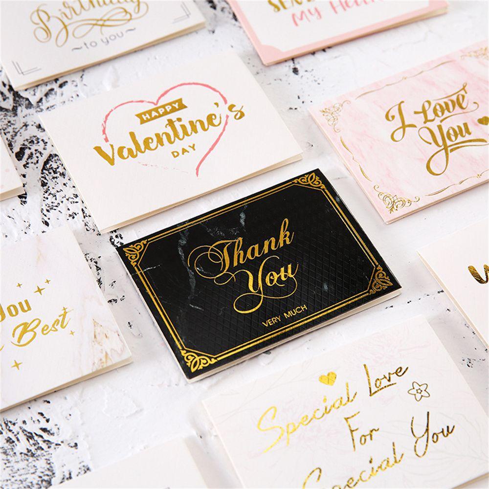 TOP Gilded Greeting Card Gift Kartu Ucapan Harapan Pernikahan Kreatif