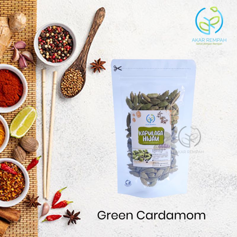 

50gr Green Cardamom / Kapulaga India Arab / Kapulaga hijau / isikeranjangmu akarrempah