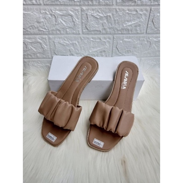 Sandal Wanita Terbaru Teplek Wanita Murah Kerut Rempel Sendal Cewek