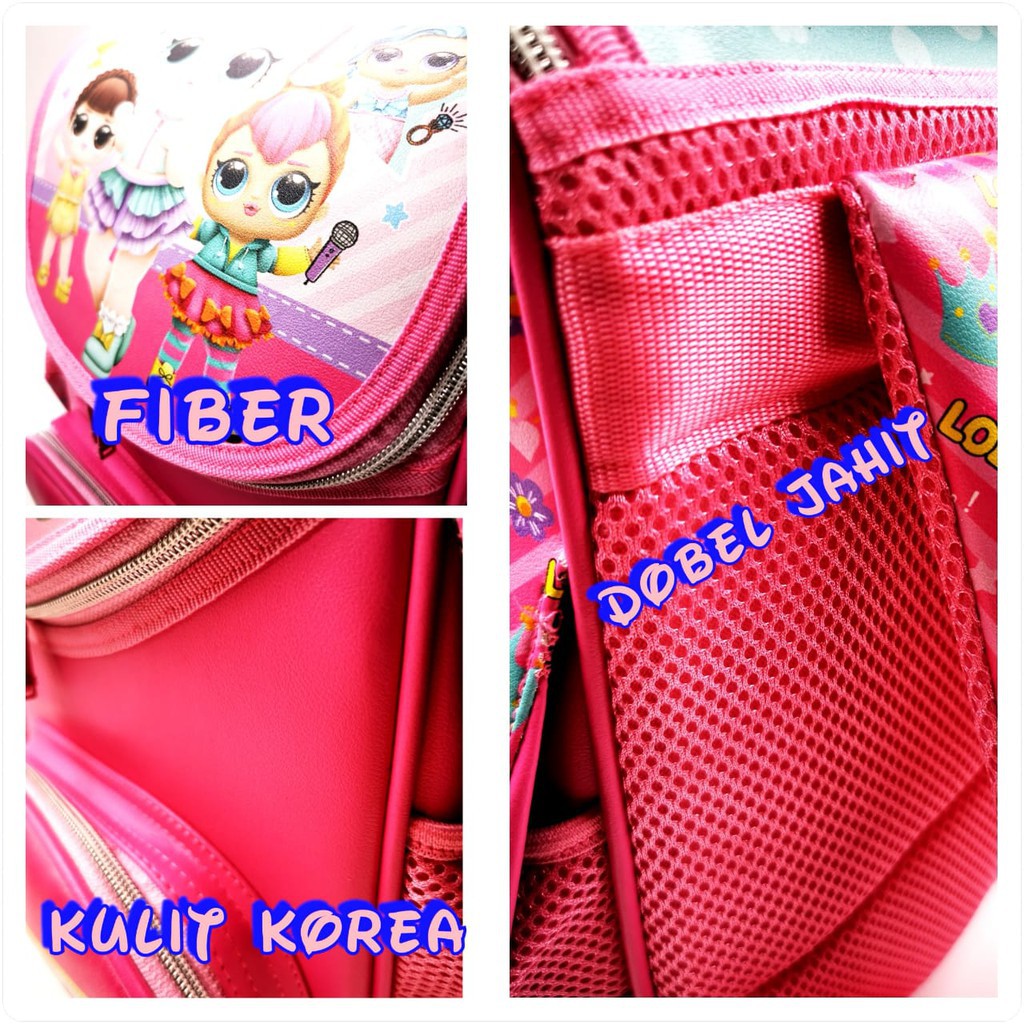 PA TAS RANSEL SEKOLAH ANAK TK SD IMPORT KARAKTER LOL BATMAN IRONMAN FROZEN SPIDERMAN BAHAN FIBER 9065 BE / TA014