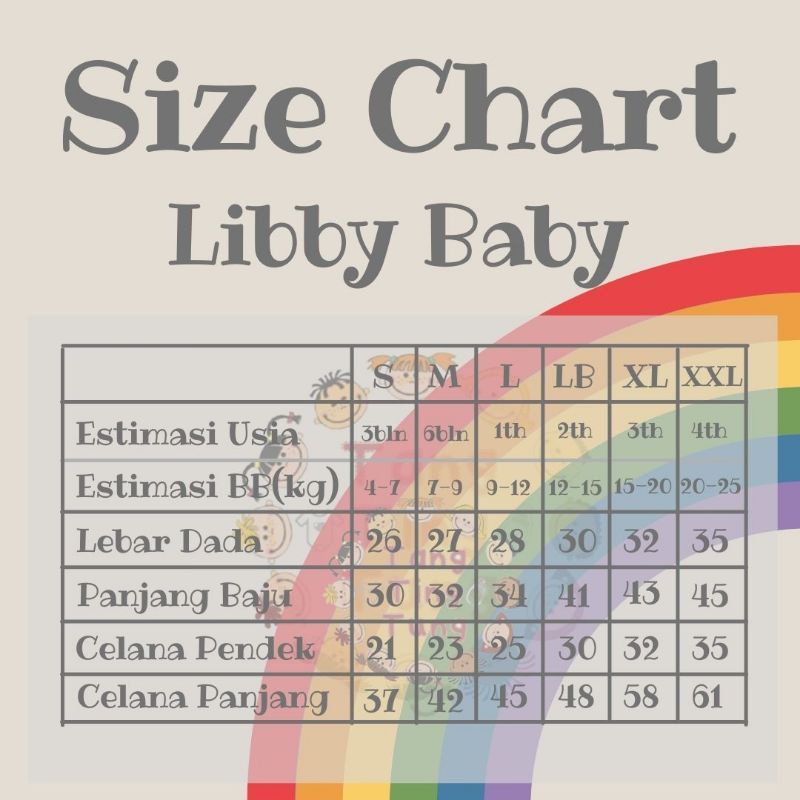 (1PC) LIBBY PDK-PANJANG MOTIF TERBARU (S.M.L)