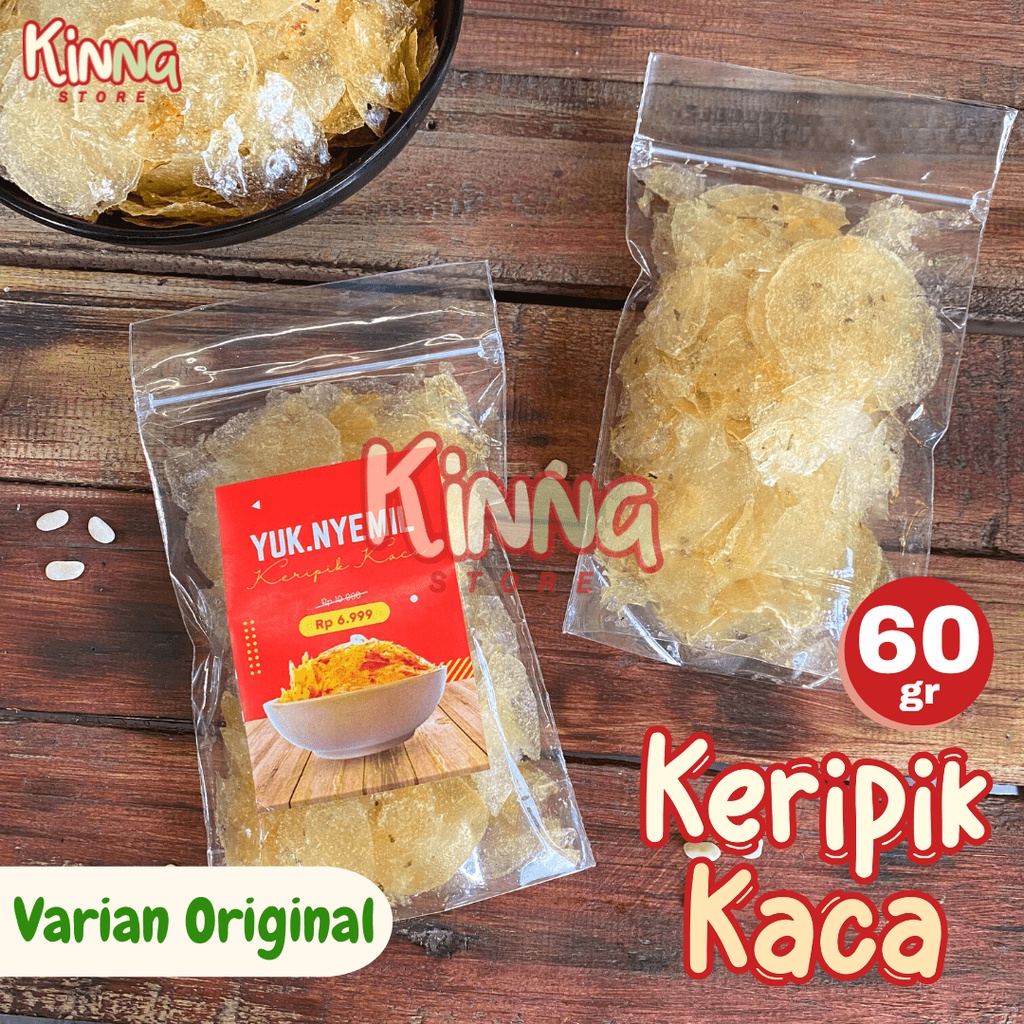 

KERIPIK KACA VIRAL ORIGINAL Kripca Kripling Keripik Beling 60gr Murah Enak Surabaya Yuk Nyemil KinnaStore