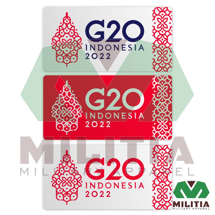 Stiker Vynil G20 Konferensi Tingkat Tinggi G20 Bali 2022 KTT Souvenir merchandise L