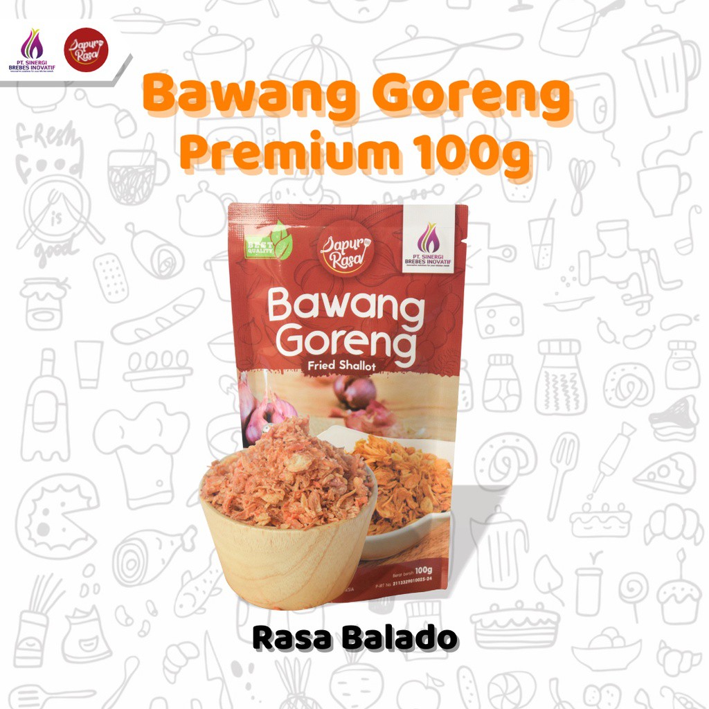 

Bawang Goreng Brebes Asli 100gr Dapur Rasa Balado Gurih Renyah Halal