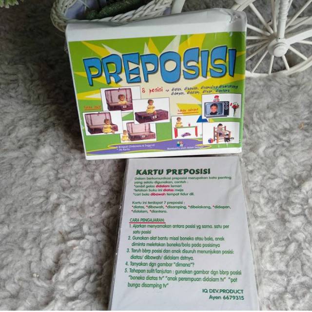 Kartu gambar iq dev preposisi