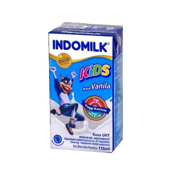 

[KODE BARANG 733] Indomilk Susu Uht Kids Vanila 115 mlx40 TERBARU..!!