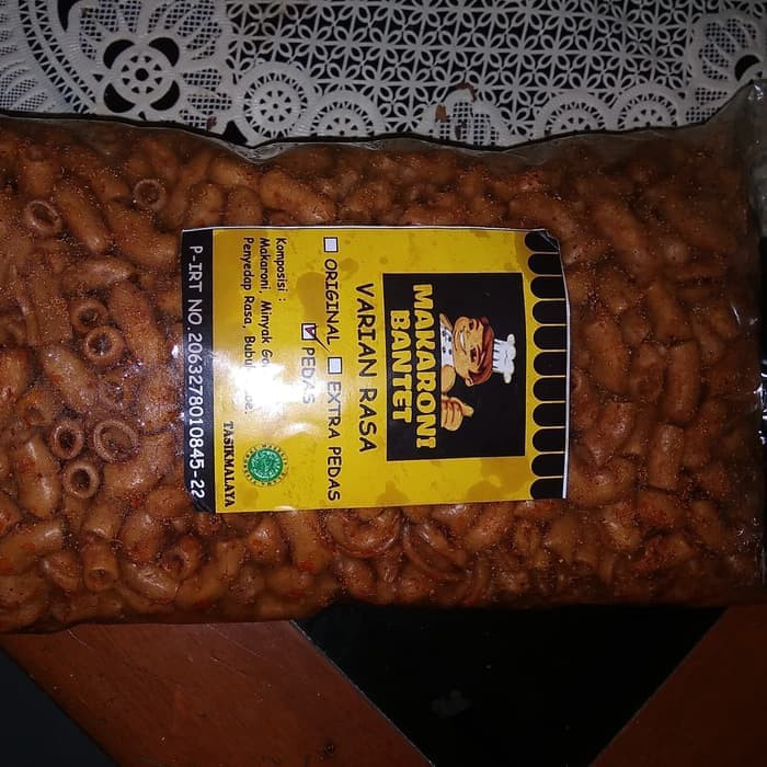 

Makroni Bantet Pedas 500gr - Makaroni cemilan makanan ringan