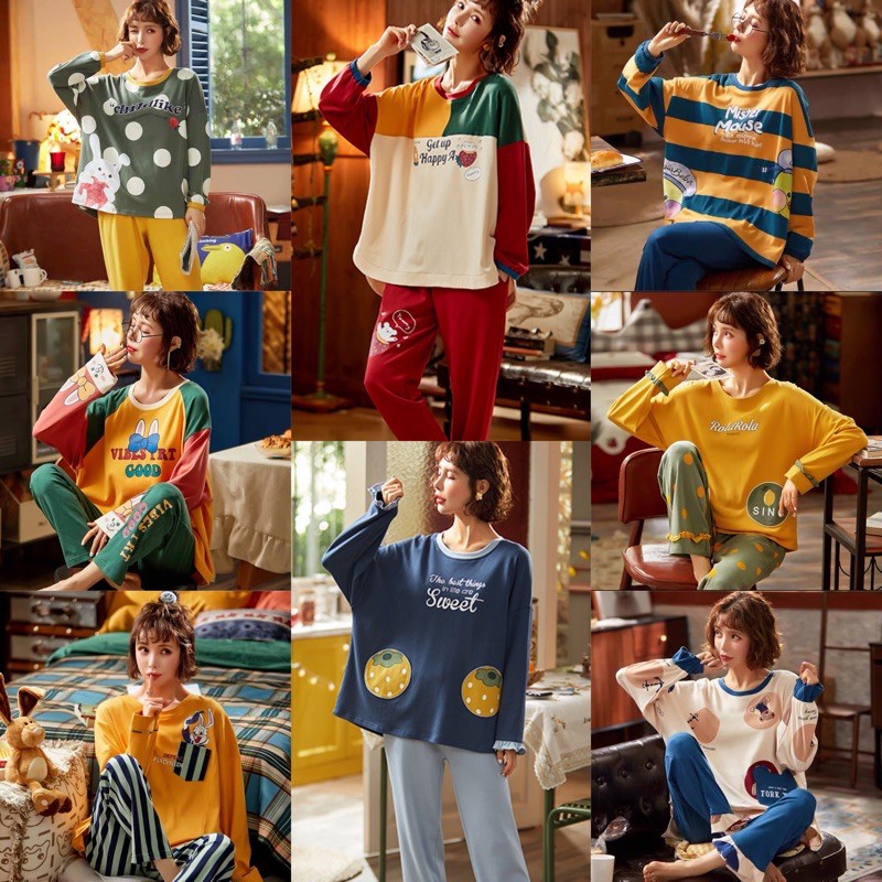 [  PREMIUM ] Stelan Baju Tidur Import Pp Piyama Import Baju tidur pp import