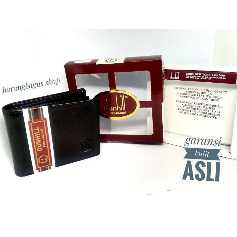 Dompet Kulit Pria Import branded Dunhill 021 (Garansi kulit asli)