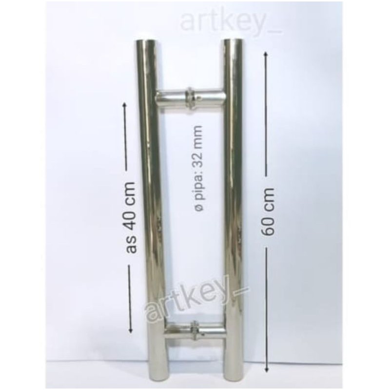 Handle Pintu  Pipa bulat As 40 × 60 cm Stainless Steel