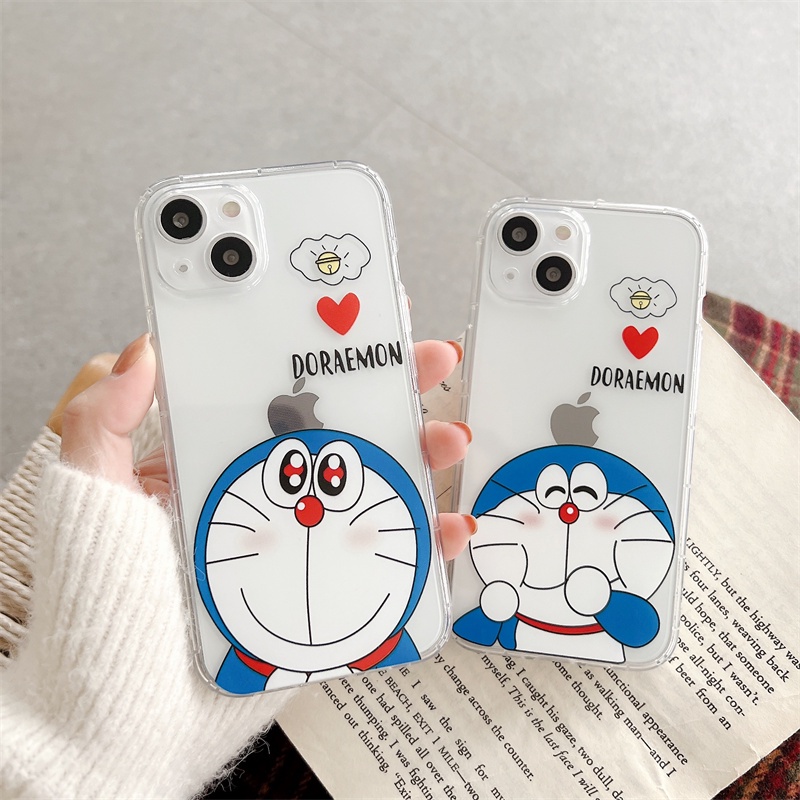 Soft Case Hp Gambar Doraemon Untuk Iphone 13 / 12 / 11pro Max / X / Xs / Xr / Xsmax / 7 / 8plus