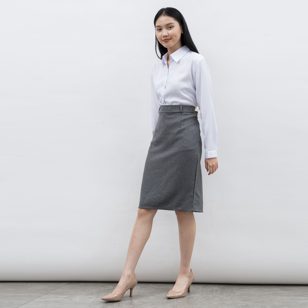 Rok Dibihi Span Pendek Polos Wanita Formal Kerja Kantor Kuliah Bahan Gracella Size Standar Sampai Jumbo