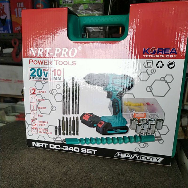Bor Baterai NRT Pro Cordless 20V 10mm NRT Pro DC340