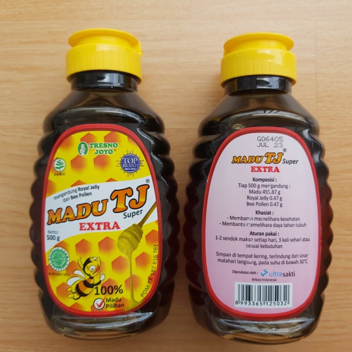

Madu TJ Extra Royal Jelly dan Bee Pollen 500g // Madu TJ Tresno Joyo Super