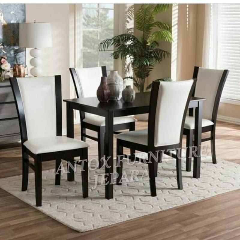 Meja kursi makan jati minimalis mebel Jepara/meja makan minimalis furniture Jepara