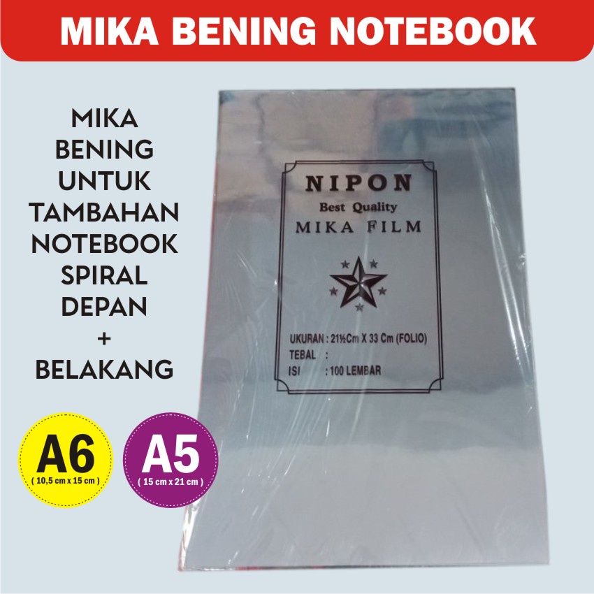 

MIKA FILM untuk tambahan cover notebook spiral